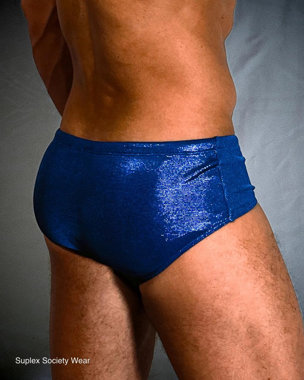 Royal Blue Men’s Pro Wrestling Briefs – Matching Wrist and Bicep Bands, Athletic Ring Gear